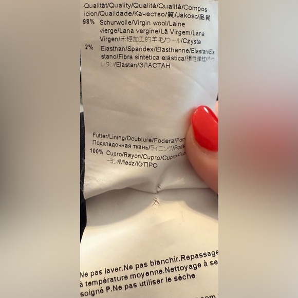 HUGO BOSS Virgin Wool Blend Dress Pants Dark Navy Blue 38R excellent condition - Picture 3 of 5